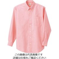 アイトス 長袖T/Cオックスボタンダウンシャツ(男女兼用) ピンク 3S 7822-060-3S 1着 144-2576（直送品）
