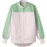 サーヴォ サンペックス 長袖ジャンパー 白Xグリーン DCP-2721-LL 1着 204-3453（直送品）