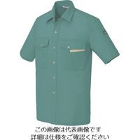 アイトス 半袖シャツ(男女兼用) ターコイズ SS 966-027-SS 1着 145-1843（直送品）