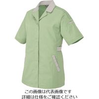 アイトス 半袖スモック グリーン×シルバーグレー L 5328-015-L 1着 143-1179（直送品）