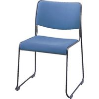 ナイキ NAIKI パイプチェアー 布張り E150FB-LBL 1個(1脚) 868-4699（直送品）