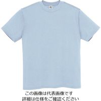 アイトス Tシャツ(男女兼用) ライトブルー XL MT180-015-XL 1着 144-4378（直送品）