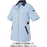 アイトス 半袖スモック サックス×ネイビー L 5328-007-L 1着 143-9124（直送品）