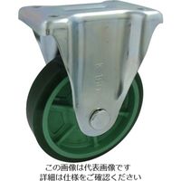 ヨドノ 樹脂製ウレタンゴム車輪(ベアリング無)固定車付 PNUAK100 1個 132-1911（直送品）