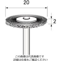 アルゴファイルジャパン（ARGOFILE） アルゴファイル スチールブラシ BTS3008 1本 203-4249（直送品）