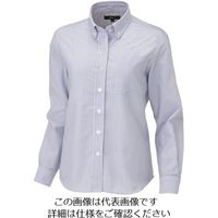 アイトス レディース長袖オックスボタンダウンシャツ サックスストライプ LL 7871-107-LL 1着 143-9445（直送品）