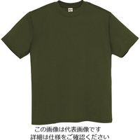 アイトス Tシャツ(男女兼用) ダークグリーン S MT180-039-S 1着 144-1273（直送品）