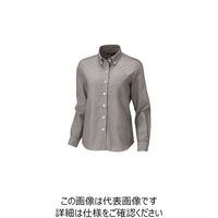 アイトス レディース長袖オックスボタンダウンシャツ グレーストライプ 4L 7871-104-4L 1着 143-4724（直送品）