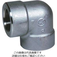 フジトク 高圧用90°エルボ 90E 20A ステンレス SUS304 ねじ込み 90E-PT-20A-SU4 1個 111-8477（直送品）
