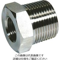 フジトク ブッシング 25A×15A ステンレス SUS316L BU-PT-25A-15A-SU6L 1個 111-8509（直送品）