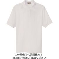 アイトス 半袖ポロシャツ(男女兼用) ホワイト LL 7615-001-LL 1着 143-4664（直送品）