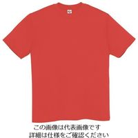 アイトス Tシャツ(男女兼用) レッド 5L MT180-004-5L 1着 145-3897（直送品）