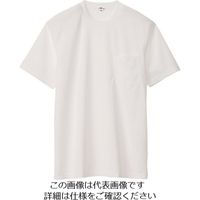 アイトス 吸汗速乾(クールコンフォート)半袖Tシャツ(ポケット付)(男女兼用) ホワイト SS 10576-001-SS 1着（直送品）