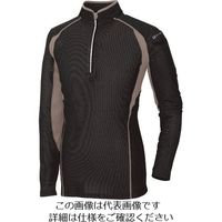 アイトス ハーフZIP長袖シャツ ブラック M 551031-010-M 1着 143-6506（直送品）
