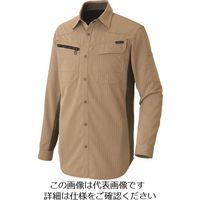 アイトス 長袖シャツ(薄地) カーキ 4L 30635-025-4L 1着 143-8009（直送品）