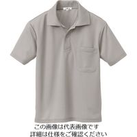 アイトス 吸汗速乾(クールコンフォート)半袖ポロシャツ(男女兼用) グレー 5L 10579-004-5L 1着 145-3676（直送品）