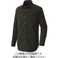 アイトス 長袖シャツ(薄地) カーキブラック M 30635-010-M 1着 144-9046（直送品）