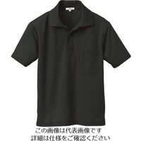 アイトス 吸汗速乾(クールコンフォート)半袖ポロシャツ(男女兼用) ブラック SS 10579-010-SS 1着 145-2058（直送品）