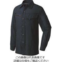 アイトス 長袖シャツ(男女兼用) ディープネイビー S 30435-018-S 1着 144-5835（直送品）