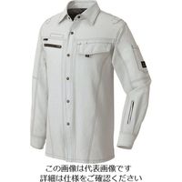 アイトス 長袖シャツ(男女兼用) ライトグレー L 30435-004-L 1着 143-8025（直送品）