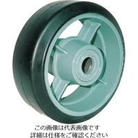 ヨドノ 鋳物重荷重用ゴム車輪ベアリング入 HB250X100 1個 132-0363