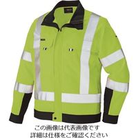 アイトス 長袖ブルゾン(男女兼用) ハイパーイエロー×ネイビー L 2730-091-L 1着 144-3690（直送品）