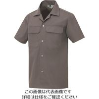 アイトス 半袖シャツ(男女兼用) グレー SS 531-004-SS 1着 144-2418（直送品）