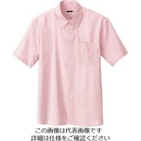 アイトス メンズ半袖オックスボタンダウンシャツ ピンクストライプ 5L 7872-160-5L 1着 144-4243（直送品）