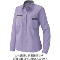 アイトス レディース長袖シャツ(薄地) ミストバイオレット×ネイビー 7 5329-076-7 1着 143-6183（直送品）