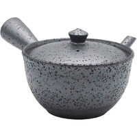 マルヨシ陶器 急須 370ml 末広 ベンリー 陶器 萬古焼 黒ゆずたたき 406830 1個（直送品）