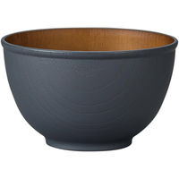 正和 ボウル 12.5cm M 木目調 isso ecco グレー 409997 1個（直送品）