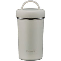 ピーコック魔法瓶 水筒 300ml タンブラーボトル 保温 保冷 ホワイト 444903 1個（直送品）