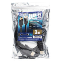 日本トラストテクノロジー DisplayPortケーブル 4K対応 3m JTDISP4K-3M-BK 1本