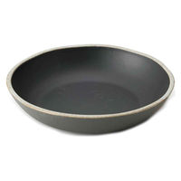 丸利玉樹利喜蔵商店 プレート 22cm Palm パーム 陶器 ブラック 444865 1個（直送品）