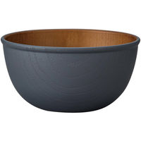 正和 ボウル 15cm L 木目調 isso ecco グレー 410001 1個（直送品）