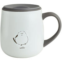 逸品社 マグカップ フタ付き 300ml sotto ソット ステンレス シマエナガ 427548 1個（直送品）