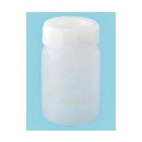三宝化成 5ー010ー03 広口瓶 PE製 100mL(メモリ無しタイプ)(C/N付) A2-011-04 1本 67-2982-88（直送品）