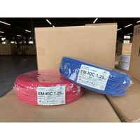 KHD 架橋ポリエチレン絶縁電線 EMーKIC 1.25sq 黄 エM-KIC キ 1セット(200m)（直送品）