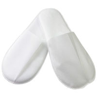 三和 不織布全自動前閉じ特大スリッパ(無地OP袋入) SYZR-500 1ケース(350足)（直送品）