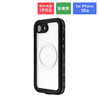 iPhone16e hhoϏՌP[X ubN IP68 MIL-STD-810Ki MagSafeANZTΉiij