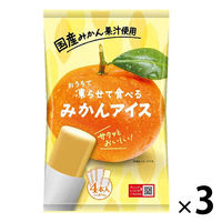 アイス シャーベット 凍らせて食べる　みかんアイス 4本入 70g 1セット（1個×3）