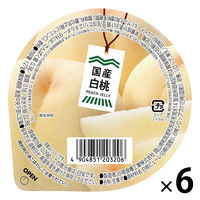 ゼリー 国産果実　白桃ジュレ 127g 1セット（1個×6）