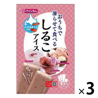 アイス シャーベット 凍らせて食べる　しるこアイス 4本入 70g 1セット（1個×3）