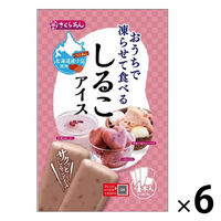 アイス シャーベット 凍らせて食べる　しるこアイス 4本入 70g 1セット（1個×6）