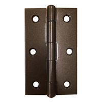 フジテックジャパン カラー丁番 ブラウン 102mm 家具 扉用 平丁番 ヒンジ金具 1100100010105 1個（直送品）