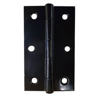 フジテックジャパン カラー丁番 ブラック 64mm 家具 扉用 平丁番 ヒンジ金具 20個入 1100100010336 1箱(20個入)（直送品）