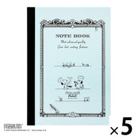 日本ノート CDノート PEANUTS スヌーピーA5 30枚 7mm オラフ  CDP11OL 1セット（1冊×5）