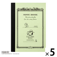 日本ノート CDノート PEANUTS スヌーピーA6 30枚 6mm スパイク CDP10SP 1セット（1冊×5）