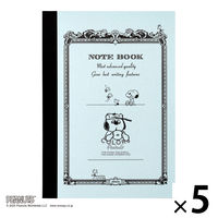 日本ノート CDノート PEANUTS スヌーピーA6 30枚 6mm オラフ CDP10OL 1セット（1冊×5）