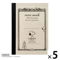 日本ノート CDノート PEANUTS スヌーピーA6 30枚 6mm アンディ  CDP10AN 1セット（1冊×5）